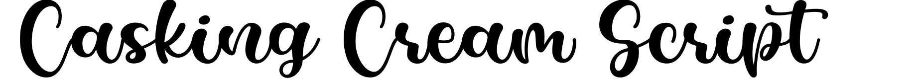Casking Cream Script