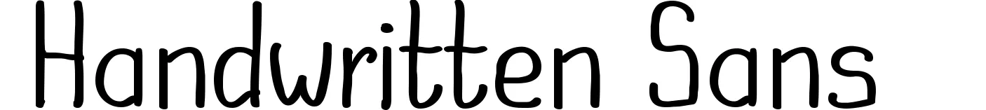 Handwritten Sans