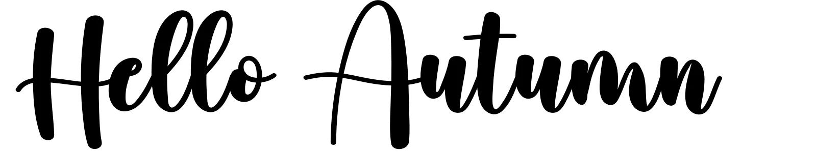 Hello Autumn
