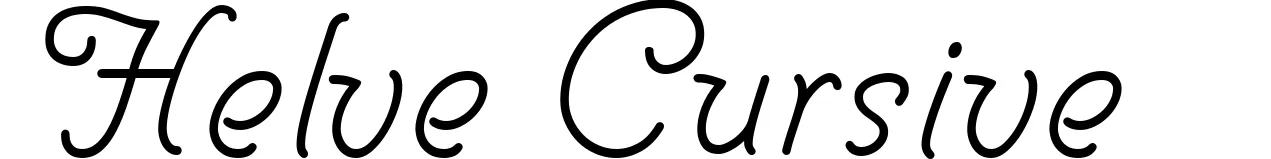 Helve Cursive