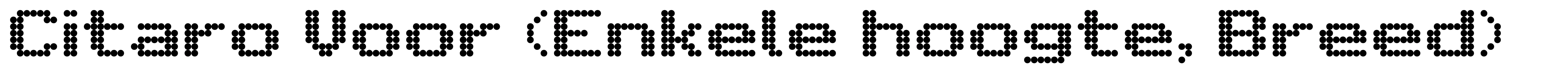 Citaro Voor (Enkele hoogte, Breed)