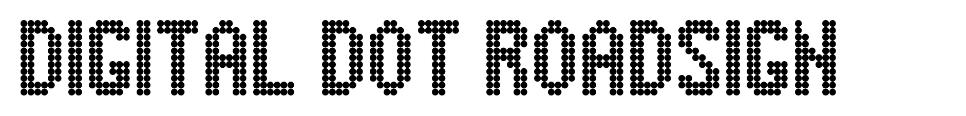 Digital Dot Roadsign