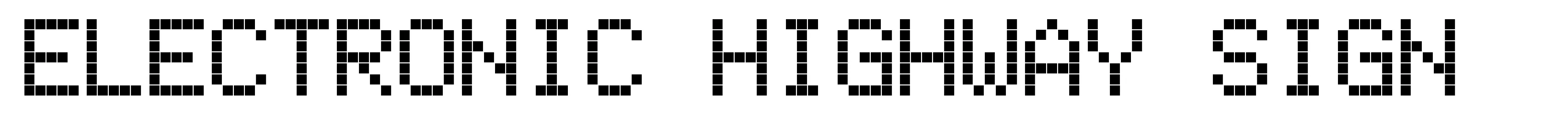 Electronic Highway Sign