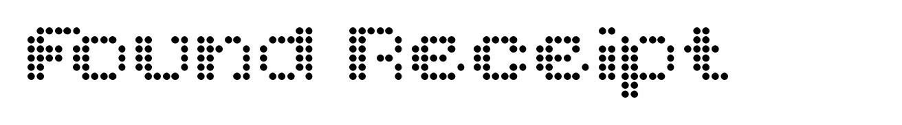 Found Receipt