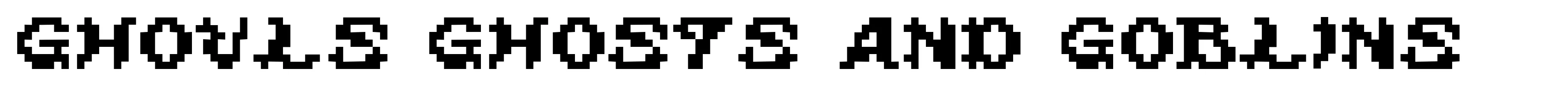 Ghouls Ghosts and Goblins