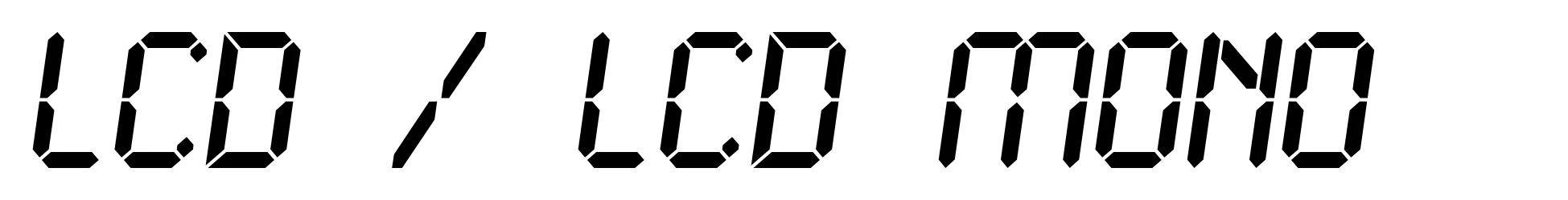 LCD LCD Mono