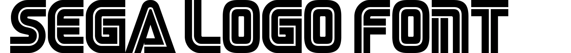 Sega Logo Font