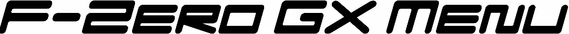 F-Zero GX Menu