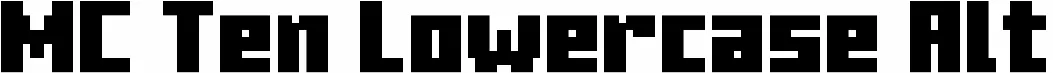 MC Ten Lowercase Alt
