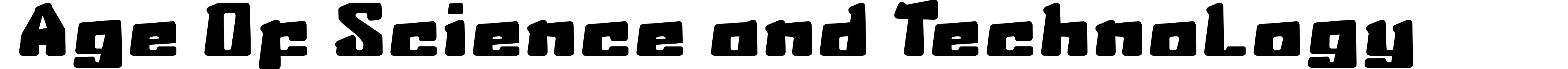 Age Of Science and Technology