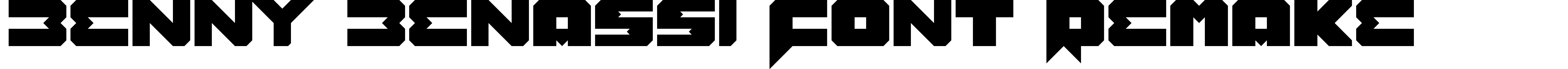 Benny Benassi Font Remake