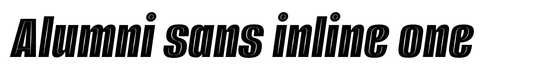 Alumni sans inline one