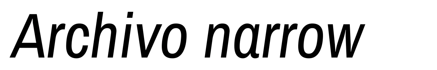 Archivo narrow