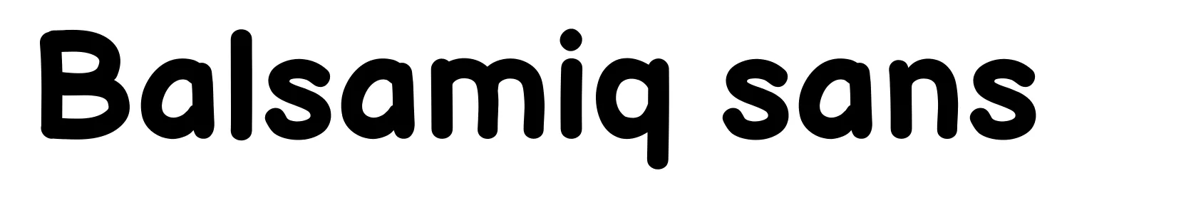Balsamiq sans