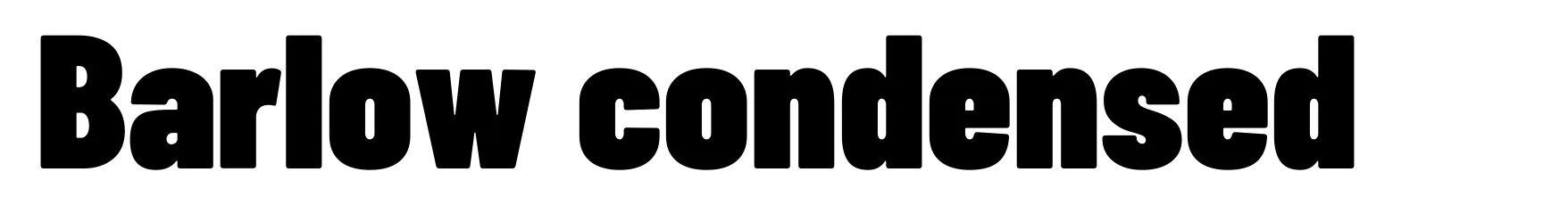 Barlow condensed