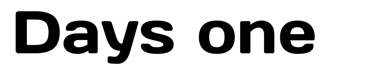 Days one