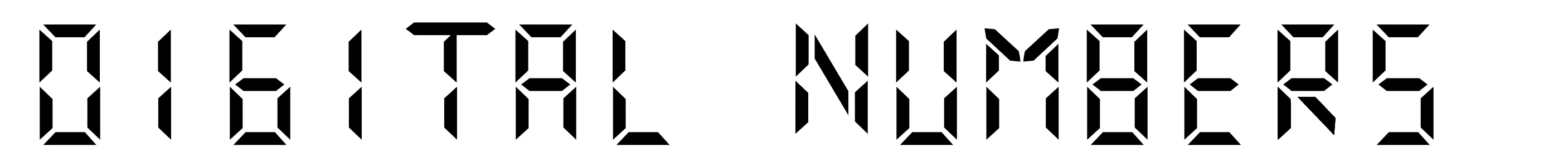 Digital numbers
