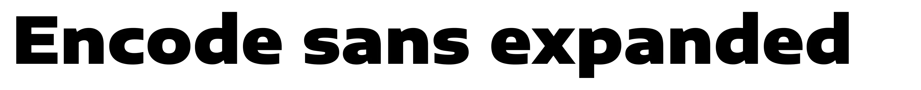 Encode sans expanded