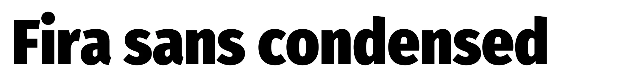 Fira sans condensed