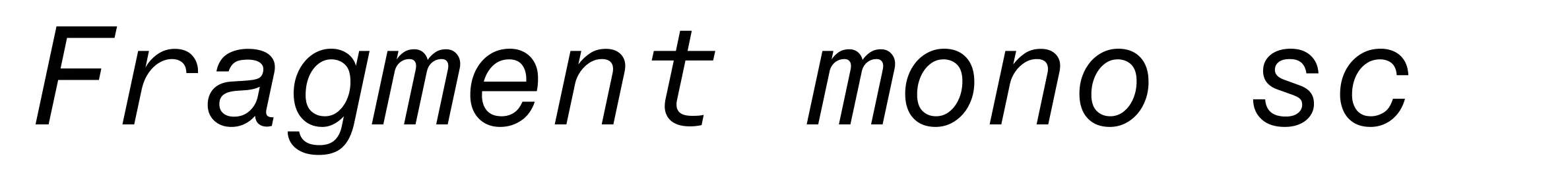 Fragment mono sc