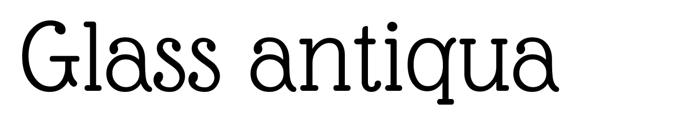 Glass antiqua
