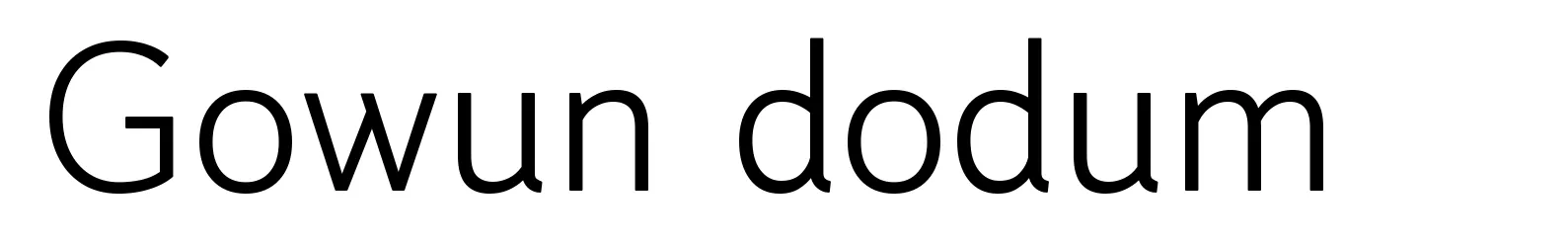 Gowun dodum