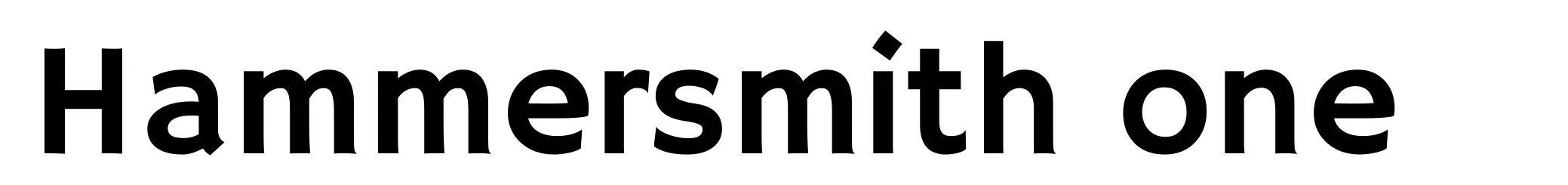 Hammersmith one