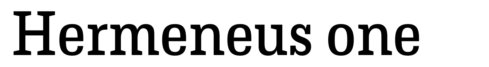 Hermeneus one