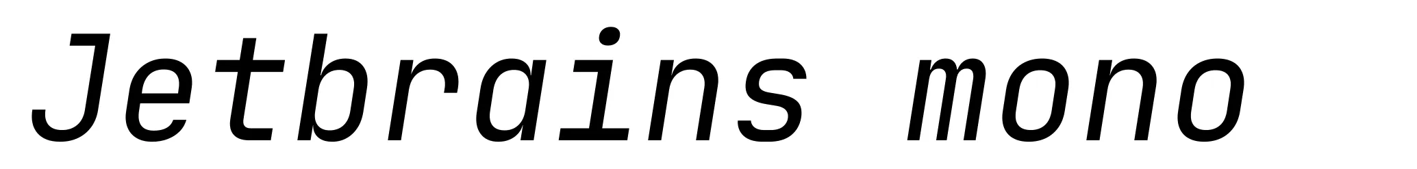 Jetbrains mono