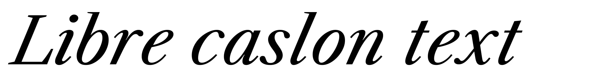 Libre caslon text