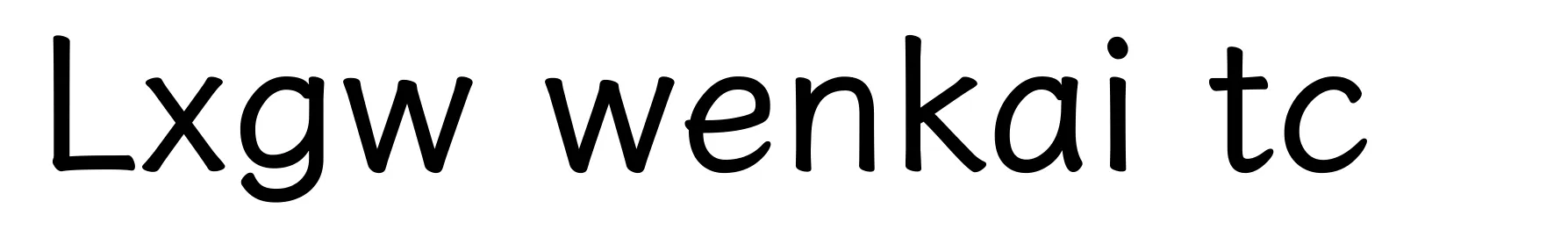 Lxgw wenkai tc