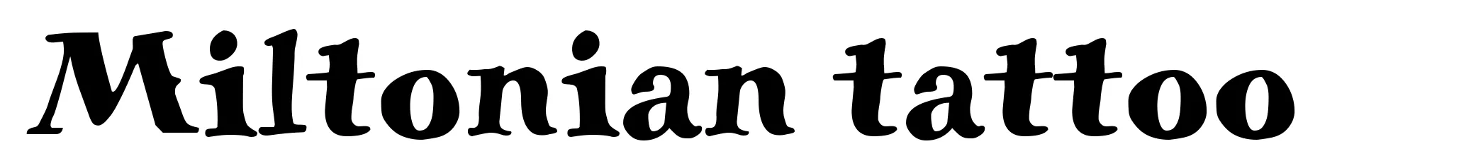 Miltonian tattoo