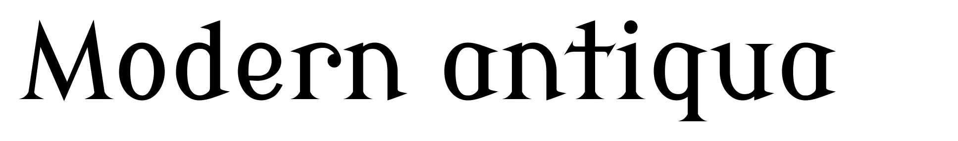 Modern antiqua