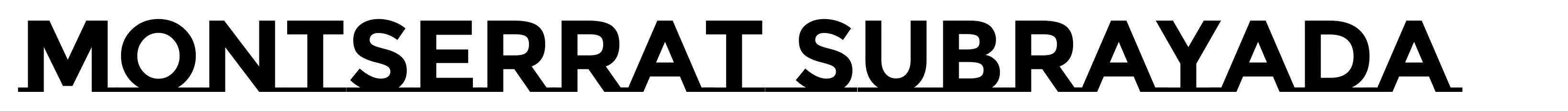 Montserrat subrayada