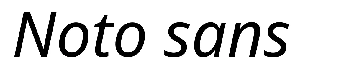 Noto sans
