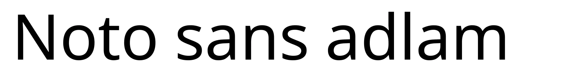 Noto sans adlam