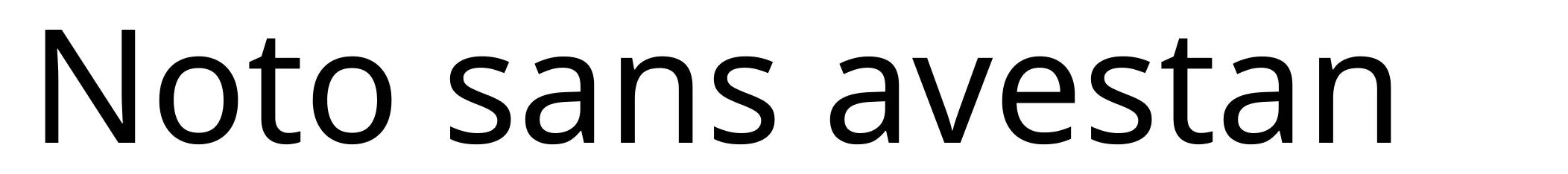 Noto sans avestan
