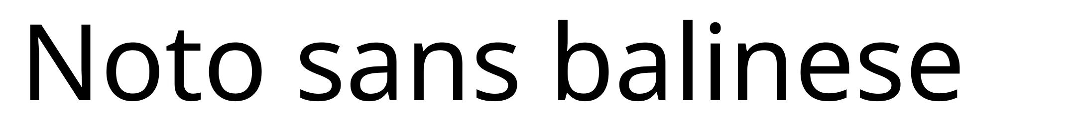 Noto sans balinese