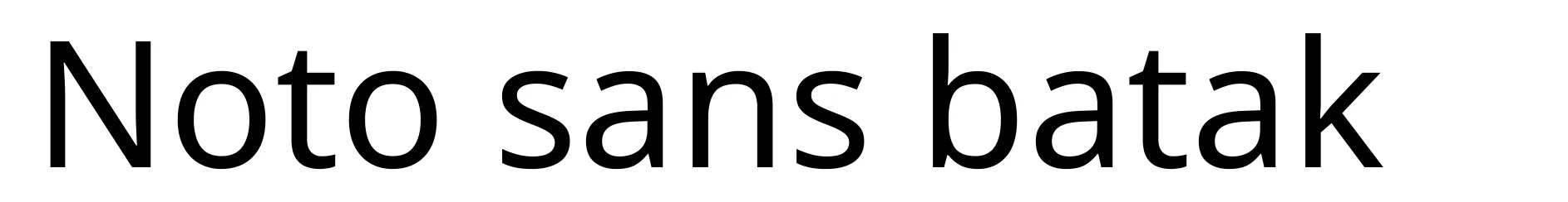 Noto sans batak