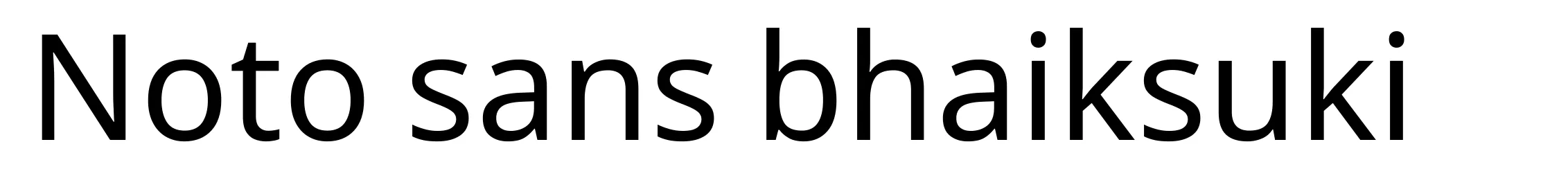 Noto sans bhaiksuki