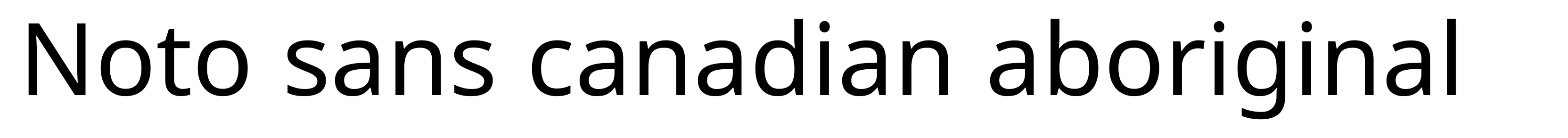 Noto sans canadian aboriginal