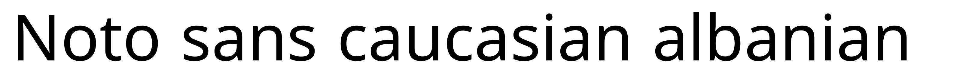 Noto sans caucasian albanian