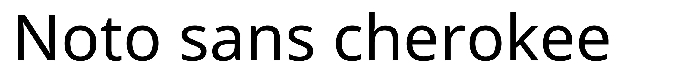 Noto sans cherokee