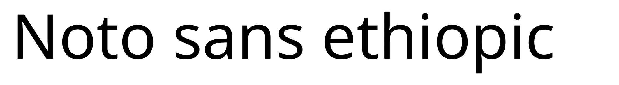 Noto sans ethiopic
