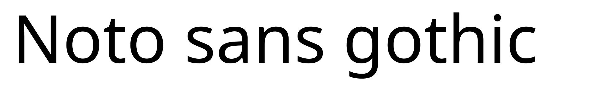 Noto sans gothic