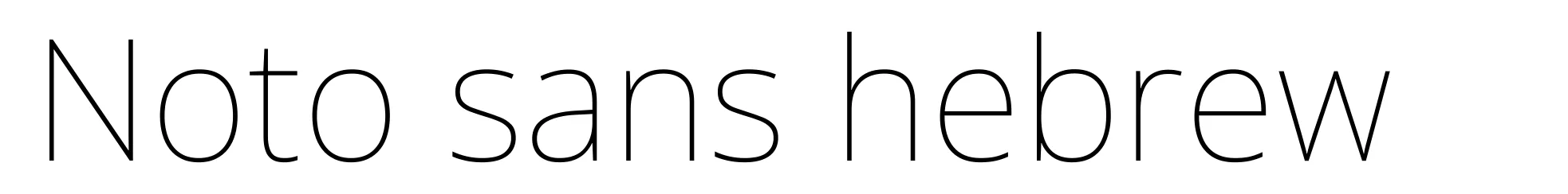 Noto sans hebrew