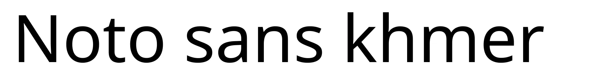 Noto sans khmer