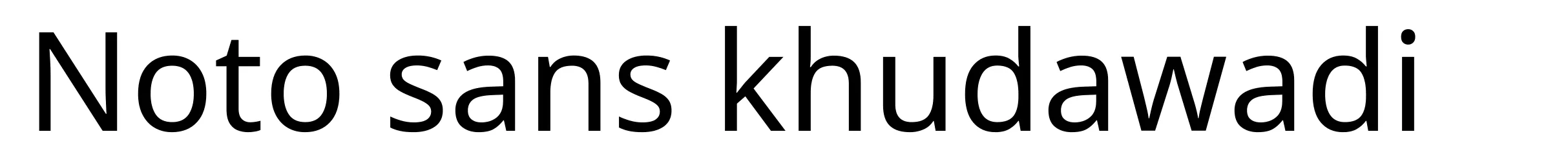 Noto sans khudawadi
