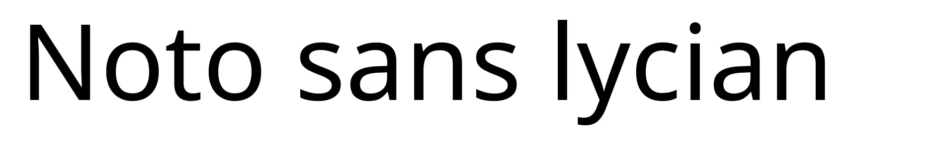 Noto sans lycian