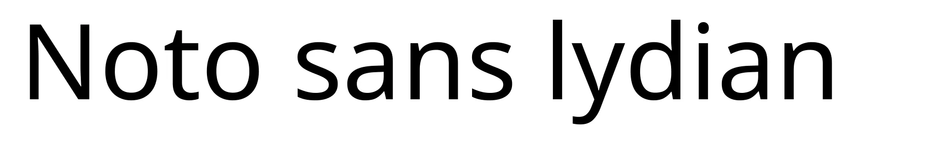 Noto sans lydian